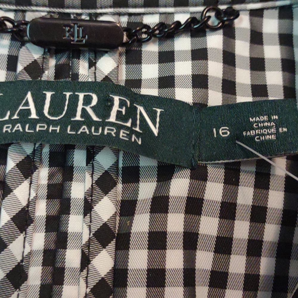 Ralph Lauren Lightweight Checkered Trenchcoat! - Picture 2 of 7